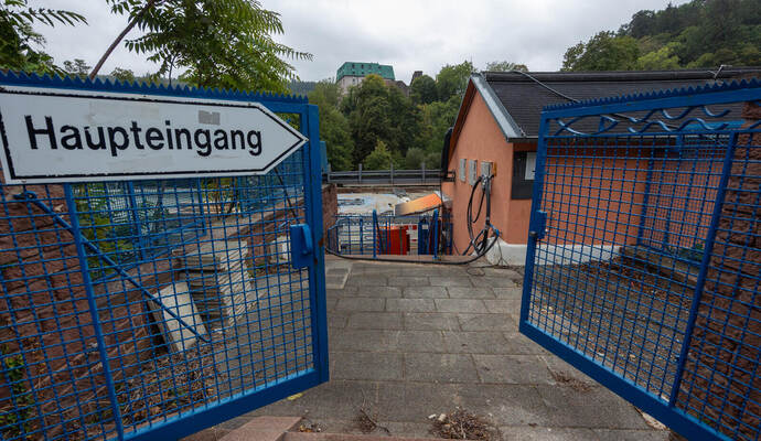 Die Bauarbeiten im Nagoldfreibad laufen weiter. Bis sich die Tore für Besucher wieder öffnen, ist aber noch viel zu tun.
