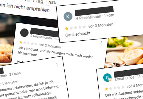 Restaurantbewertungen auf Google kann jeder schreiben. Manche sind ausführlicher, andere kommen sofort auf den Punkt. Teilweise sind sie vor allem unterhaltsam.