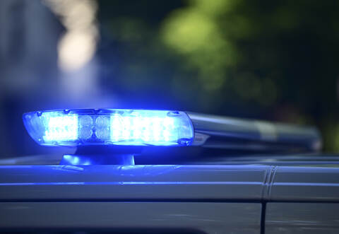 Blaulicht auf einem Polizeiauto