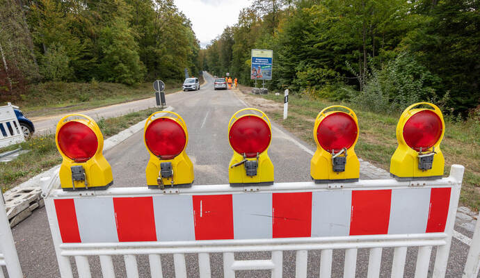L565 Neuenbürg Birkenfeld Bauarbeiten