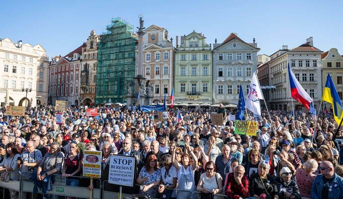 Proteste in Prag