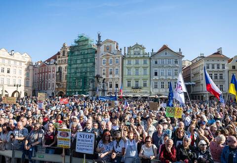 Proteste in Prag