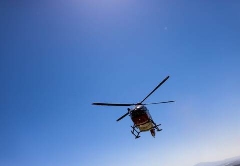 Ein Rettungshubschrauber