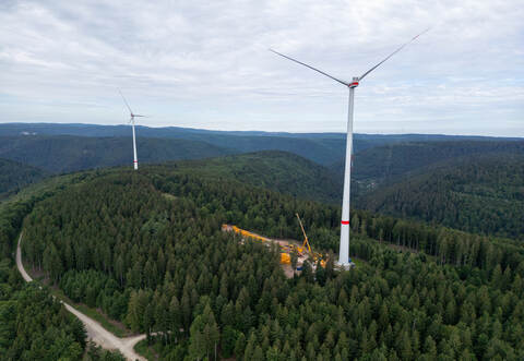 Windpark Kälbling Windrad Defekt