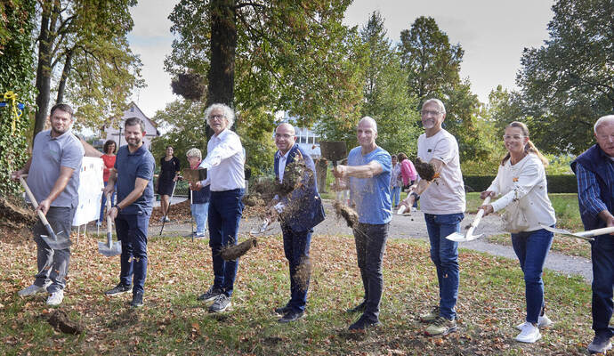 Symbolischer Spatenstich Alter Park