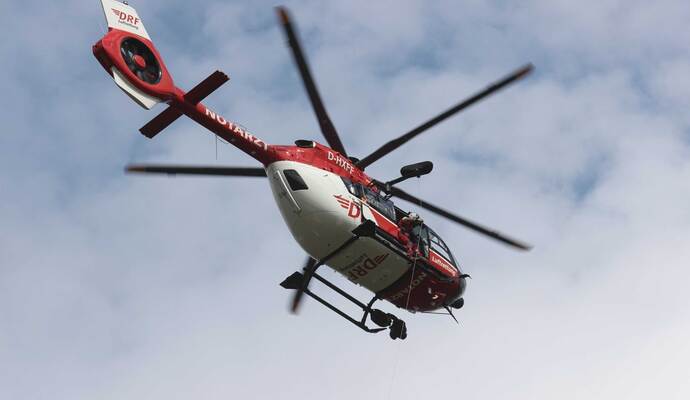Rettungshubschrauber im Einsatz