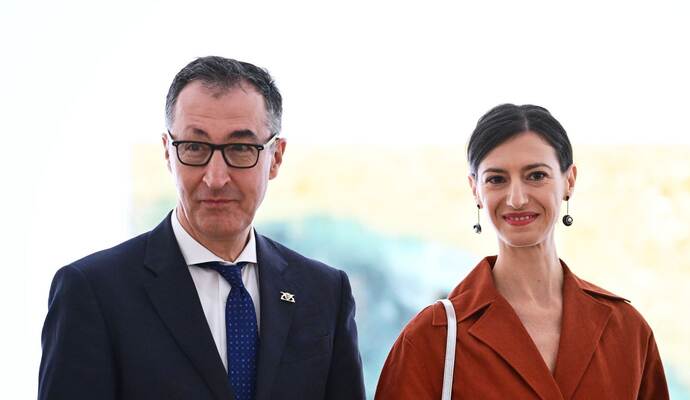 Cem Özdemir und seine Frau Flavia Zaka 