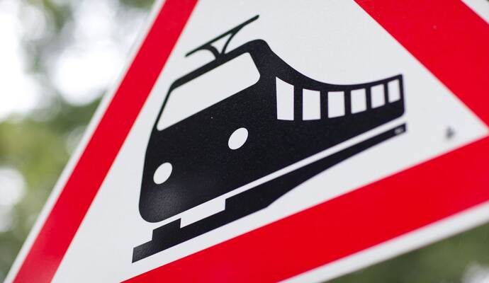 Unfall am Bahnübergang