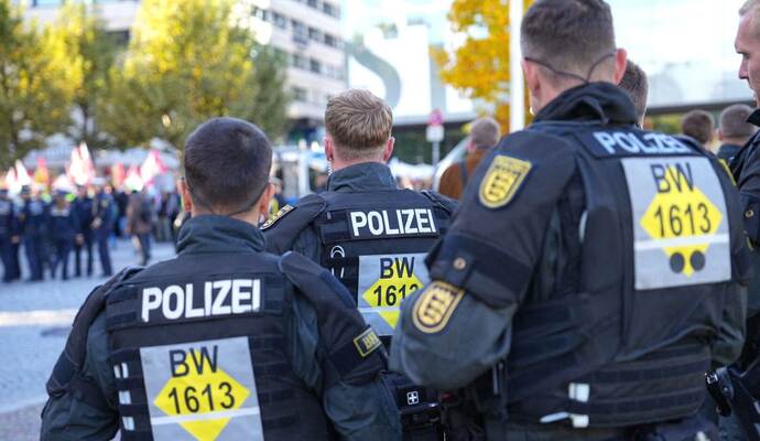 Demonstration in Stuttgart