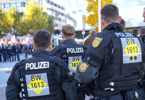 Demonstration in Stuttgart