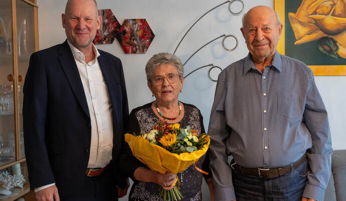 Eiserne Hochzeit Ehepaar Bressem