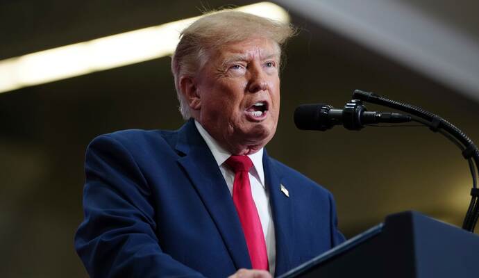 US-Midterms - US-Präsident Trump in Michigan