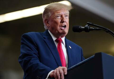 US-Midterms - US-Präsident Trump in Michigan