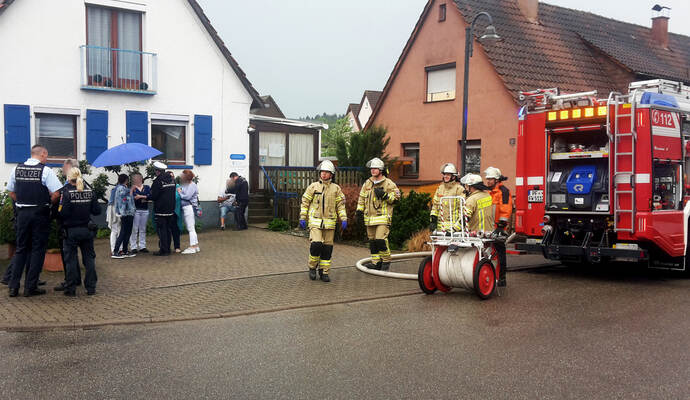 Feuerwehreinsatz in Remchingen: In einer dortigen Arztpraxis brannte ein Boiler.