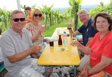 Perfektes Wetter, tolle Aussicht, nette Menschen und ein gutes Glas Wein – das Weinblütenfest in Keltern war ein Höhepunkt des Wochenendes.