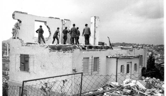 Auf die Zerstörung folgte vielerorts der Wiederaufbau - auch hier in Pforzheim. Auf die Zerstörung folgte vielerorts der Wiederaufbau - auch hier in Pforzheim.