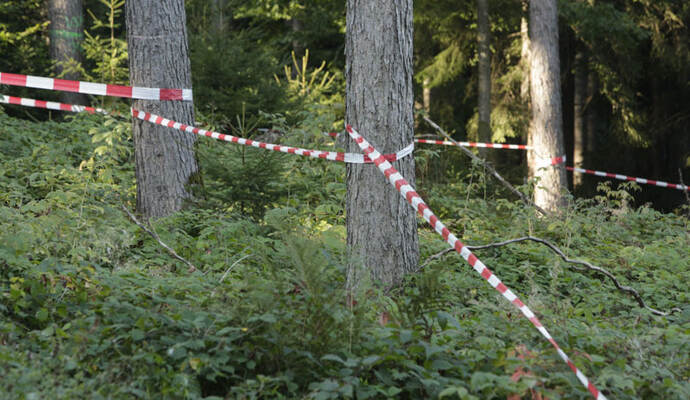 Im Wald neben der L340 zwischen Dobel und Bad Herrenalb suchte die Polizei intensiv nach Spuren des Tötungsdelikts. Im Wald neben der L340 zwischen Dobel und Bad Herrenalb suchte die Polizei intensiv nach Spuren des Tötungsdelikts.