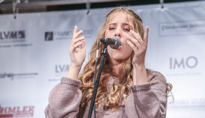 Angelina Cali überzeugte mit ihren Popsongs das Publikum und die Jury. Angelina Cali überzeugte mit ihren Popsongs das Publikum und die Jury.
