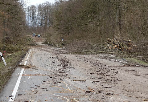 Die Strecke entlang der K4530 zwischen Kieselbronn und der Abzweigung zur B294 wird von Montag, 7. Januar, bis Freitag, 11. Januar, wegen Holzarbeiten komplett gesperrt. Eine Umleitungsstrecke wird ausgeschildert.