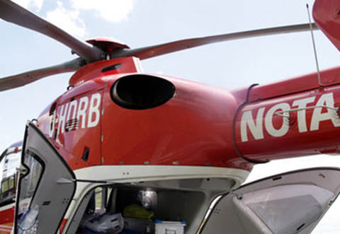 Das schwer verletzte Mädchen wurde mit einem Rettungshubschrauber in ein Krankenhaus gebracht.