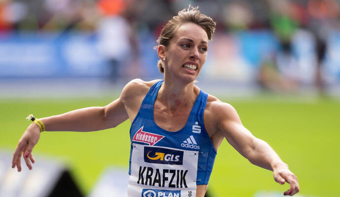 Carolina Krafzik pulverisierte ihre bisherige Bestzeit. Carolina Krafzik pulverisierte ihre bisherige Bestzeit.