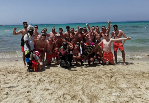 Mannschaftsbild vom diesjährigen Ausflug nach Mallorca.