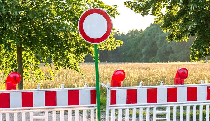 Drei Tage lang bleibt das Würmer Sträßchen gesperrt.