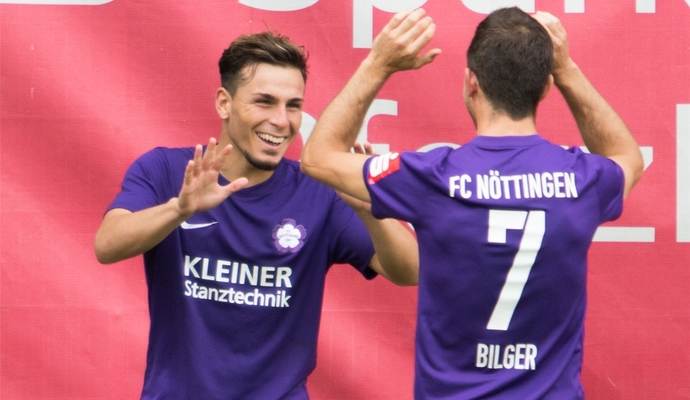 Ein Tor, eine Torvorlage - im Spiel gegen den TSV Ilshofen lief es gut für Ernesto de Santis (links). Foto: PZ-Archiv, Becker