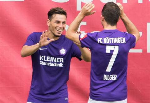 Ein Tor, eine Torvorlage - im Spiel gegen den TSV Ilshofen lief es gut für Ernesto de Santis (links). Foto: PZ-Archiv, Becker