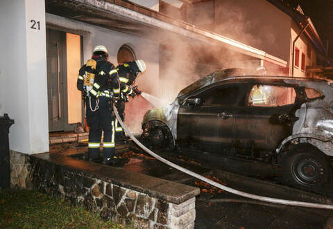 Auch in Eisingen waren Autos angezündet worden.