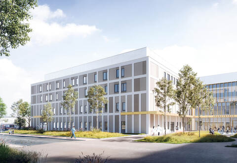 Fünf Geschosse und über 150 Betten auf fast 22 500 Quadratmetern Fläche: So soll das Kreiskrankenhaus in Calw einmal aussehen.