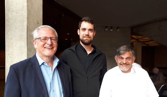Bernd Grimmer, Fabian Völker und Alfred Bambeger (von links) sind drei der sechs Pforzheimer AfD-Gemeinderäte. Grimmer sitzt darüber hinaus auch im Landtag.
