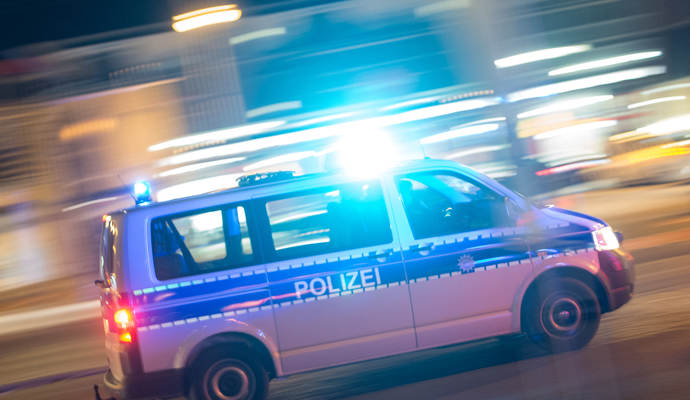 Ein Polizeiaufgebot konnte weitere Ausschreitungen verhindern.