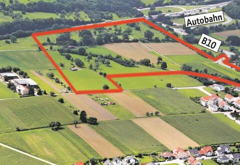 Die markierte Fläche an der A 8 ist das Gebiet Reisersweg 1, das Niefern-Öschelbronn schon ganz konkret anpackt. Weitere Flächen sind eher als Reserve gedacht.