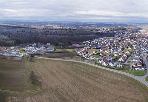 Eisingen aus der Vogelperspektive.
