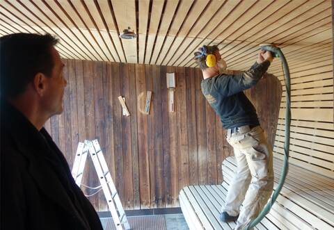 Die corona-bedingte Zwangspause nutzte man im Palais Thermal für Renovierungsarbeiten.