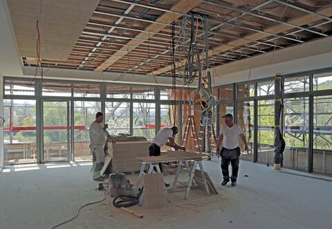 Bauarbeiten Realschule Niefern