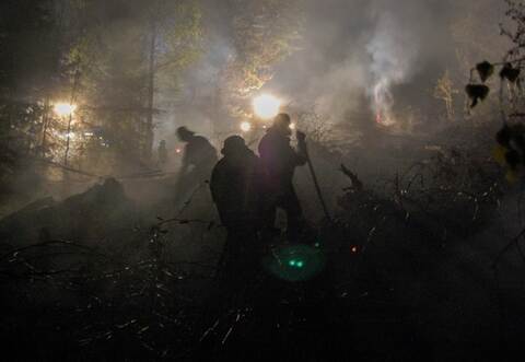 Die Rettungskräfte hatten es bei den Bränden aufgrund des Terrains nicht leicht.