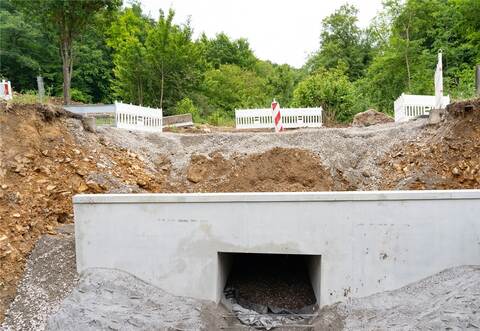 Betontunnel wurden unter der Kreisstraße von Ersingen zum Ersinger Kreuz verbaut. Foto: PZ-Archiv/Moritz