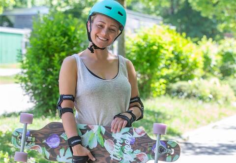 Zum Komplett-Schutz gehört natürlich auch ein passender Helm.