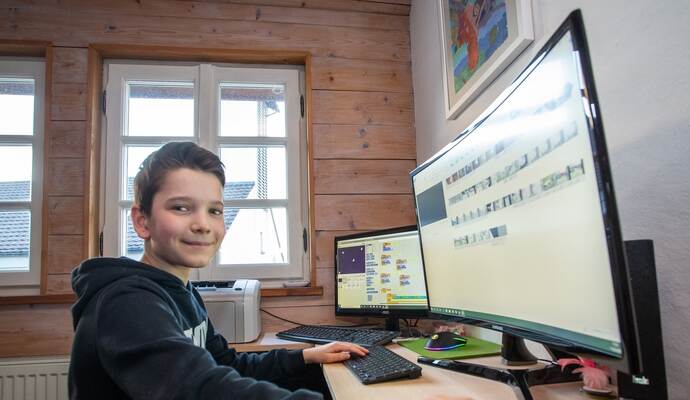 Im zurückliegenden Jahr beim Familienbesuch der PZ in Dietlingen freute sich Jakob Haas noch riesig auf die Wirtschaftsexpedition. Nun kam bedingt durch Corona-Folgen und Schulnotwendigkeiten die Absage für die Bildungsreise.