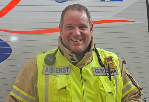 Freut sich auf den Umzug: Kommandant Matthias Donath.