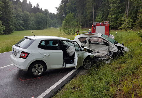 Für eine 45-jährige Autofahrerin kam bei diesem Unfall jede Hilfe zu spät.