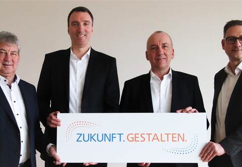 Die Vorstände der VR Bank Enz plus (von links): Armin Kühn, Martin Schöner, Jürgen Wankmüller (Vorsitzender) und Ulf Meißner. Foto: Privat