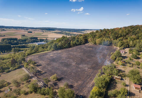 Etwa 100 auf 100 Meter – So groß ist die abgebrannte Fläche.