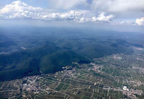 Fast sechs Stunden dauerte der Flug von Dietmar Späth von Bad Wildbad über den Rhein bis tief in die Pfalz.