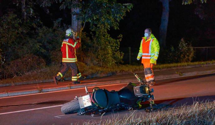 Unfall Fahrrad und Motorradfahrer 06