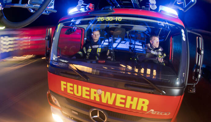 Brand Südweststadt Feuerwehr