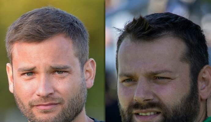 Sowohl Denis Mrmic (links), Trainer des FV Göbrichen, als auch Mustafa Zengin, Coach des FV Öschelbronn, bedauern den Vorfall am Sonntag beim Kreisligaspiel, in dem zwei Spieler Auslöser für Tumulte auf und neben dem Platz waren.