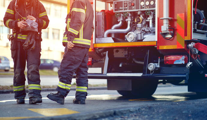 Die Feuerwehr war vorsorglich mit einem Löschzug nach Knittlingen ausgerückt.